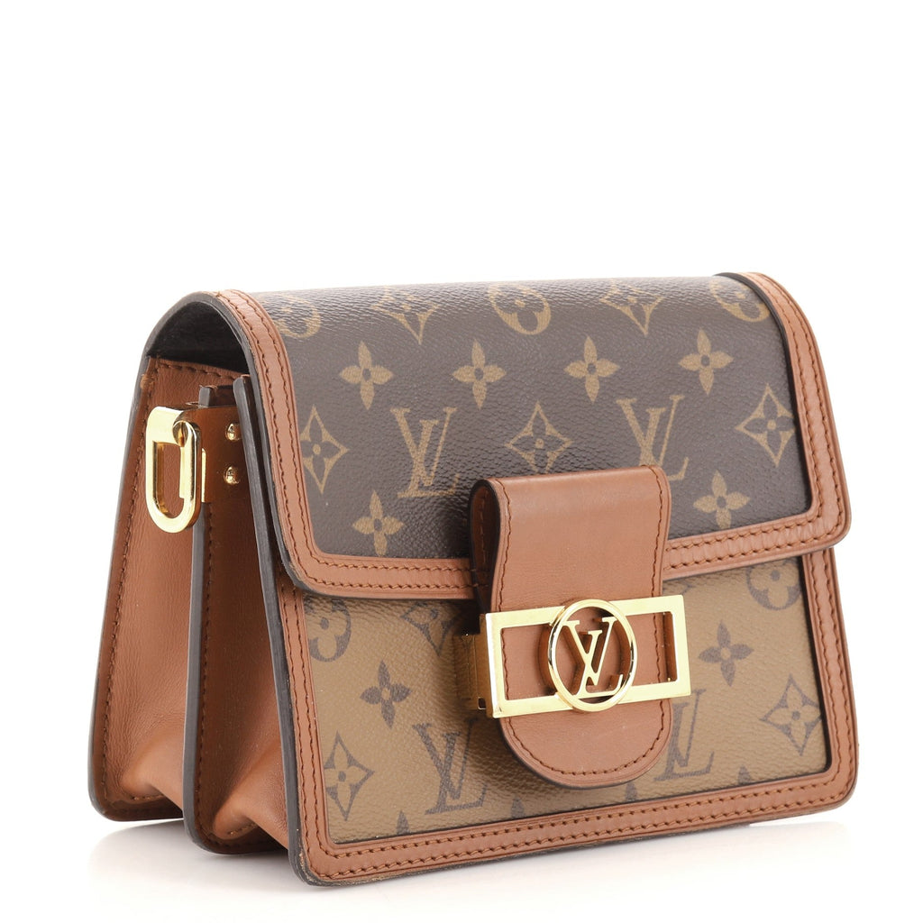 Dauphine Shoulder Bag Reverse Monogram Canvas Mini