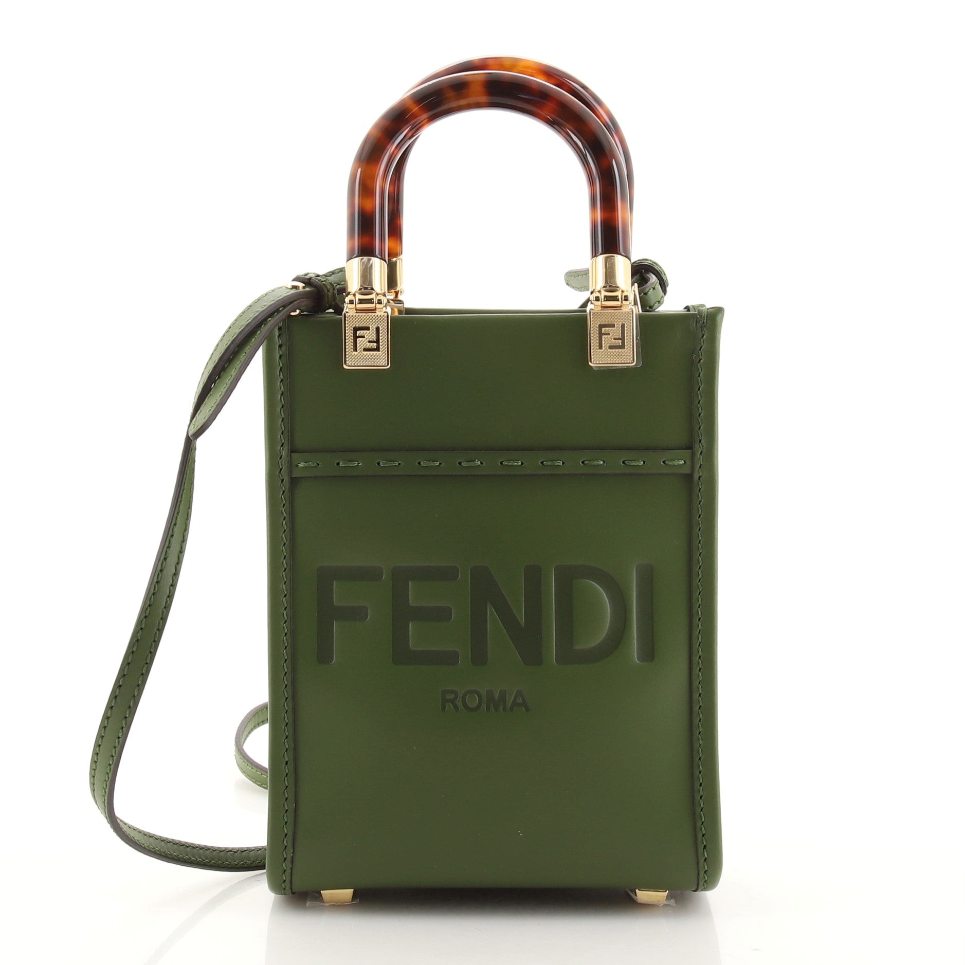 Sunshine Shopper Tote Leather Mini