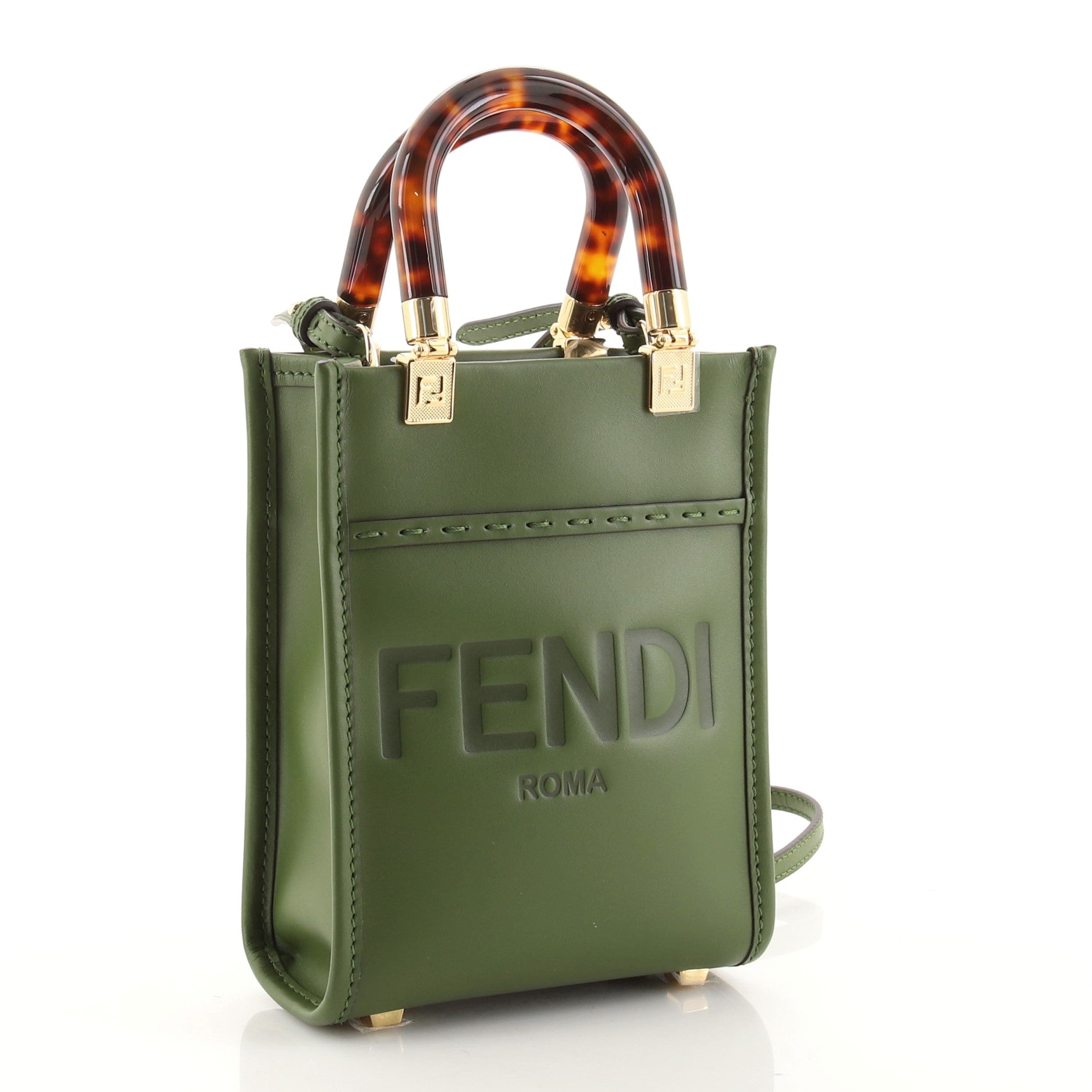 Sunshine Shopper Tote Leather Mini