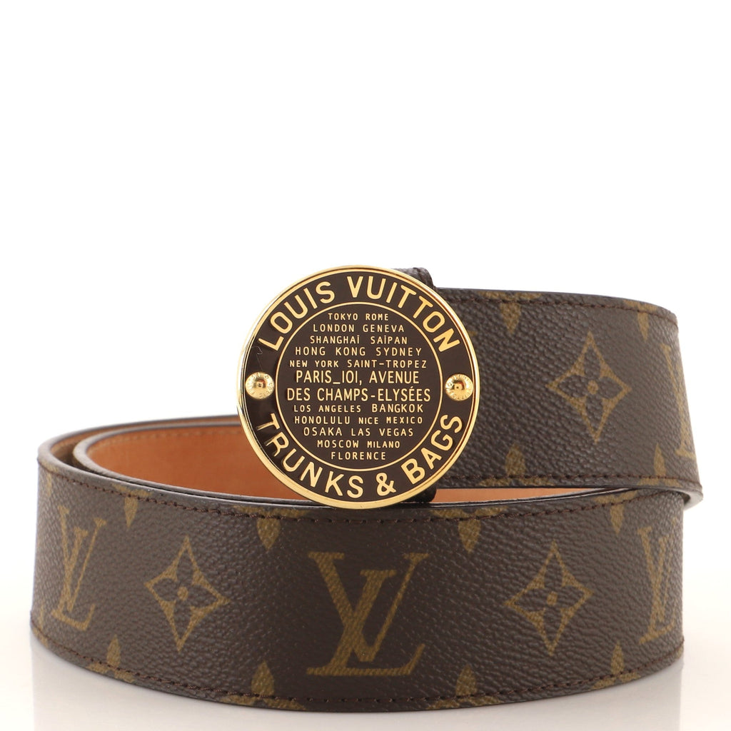 Trunks and Bags Belt Monogram Canvas Wide 90