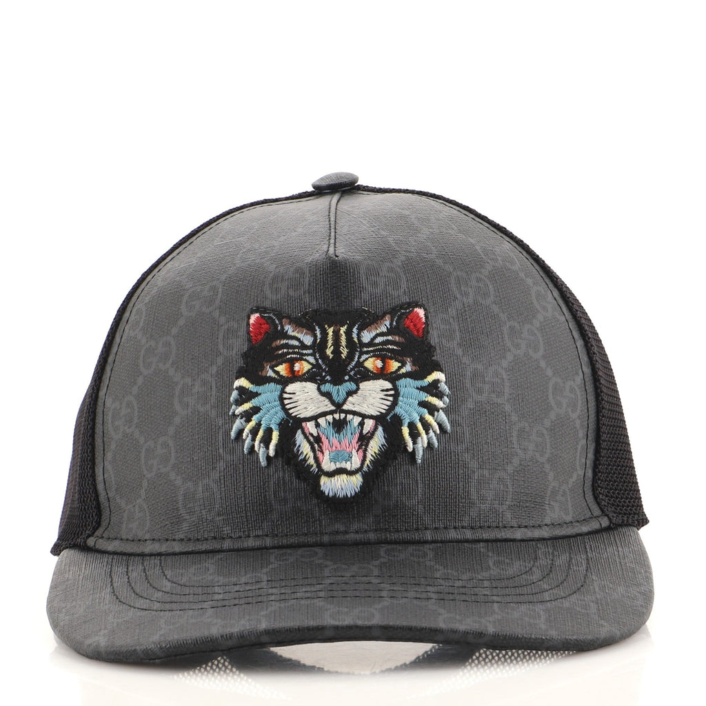 Baseball Cap Embroidered Coated Canvas Large