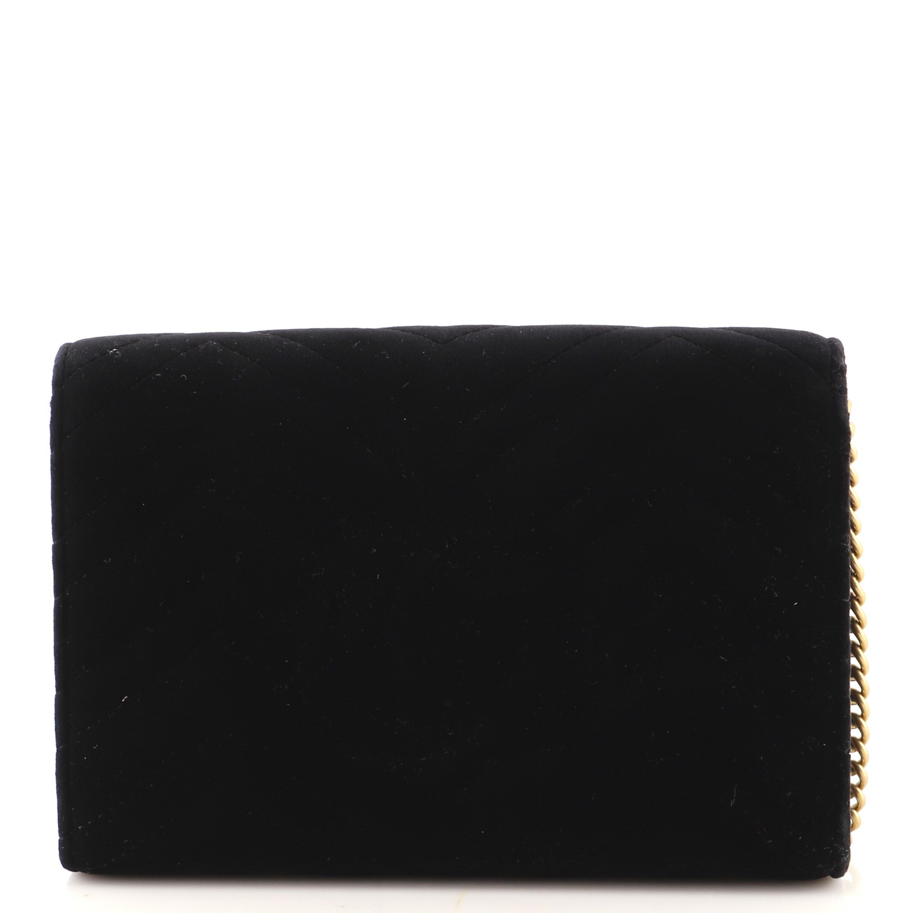 GG Marmont Chain Wallet Matelasse Velvet Mini