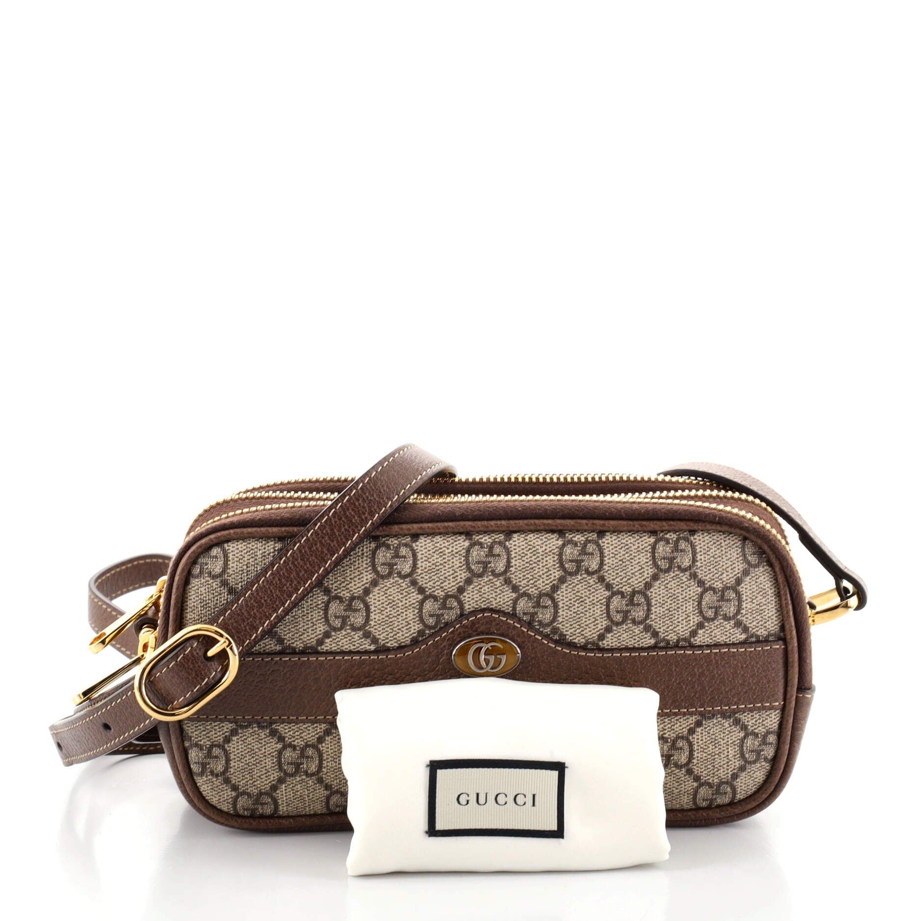 Ophidia Triple Zip Crossbody Bag GG Coated Canvas Mini