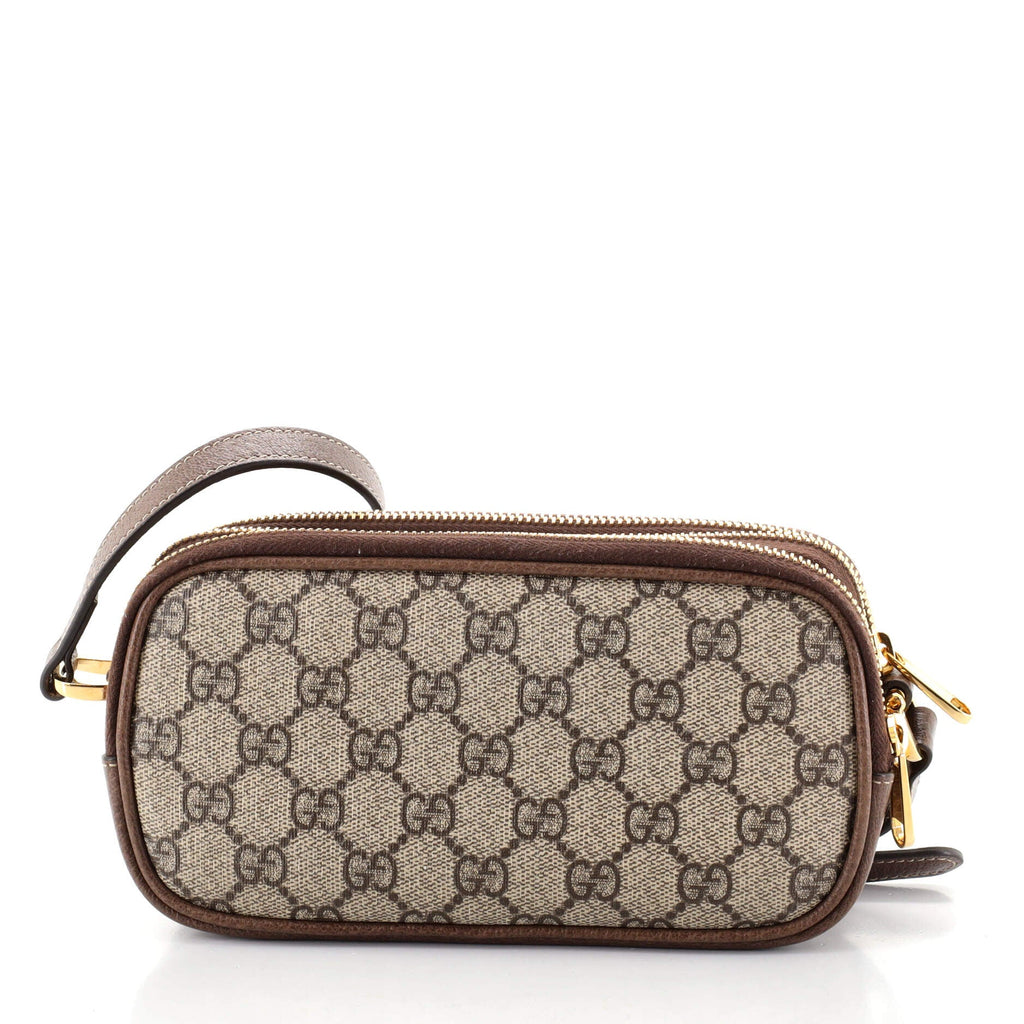 Ophidia Triple Zip Crossbody Bag GG Coated Canvas Mini