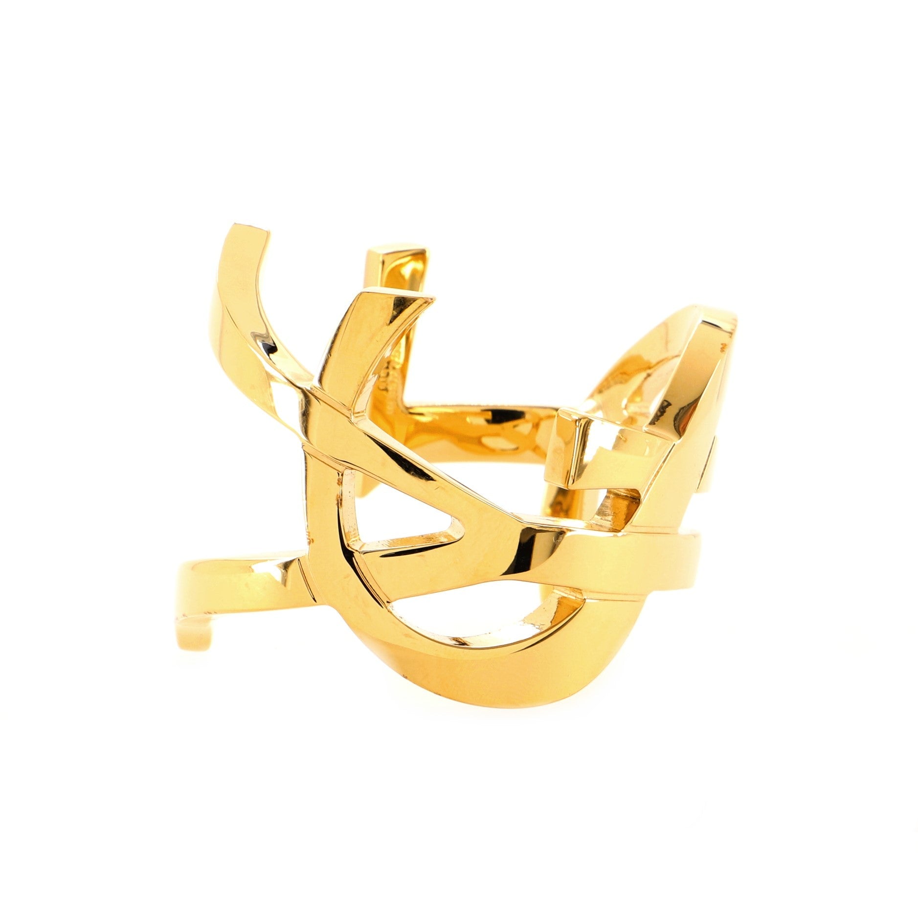 Monogram Cuff Bracelet Metal