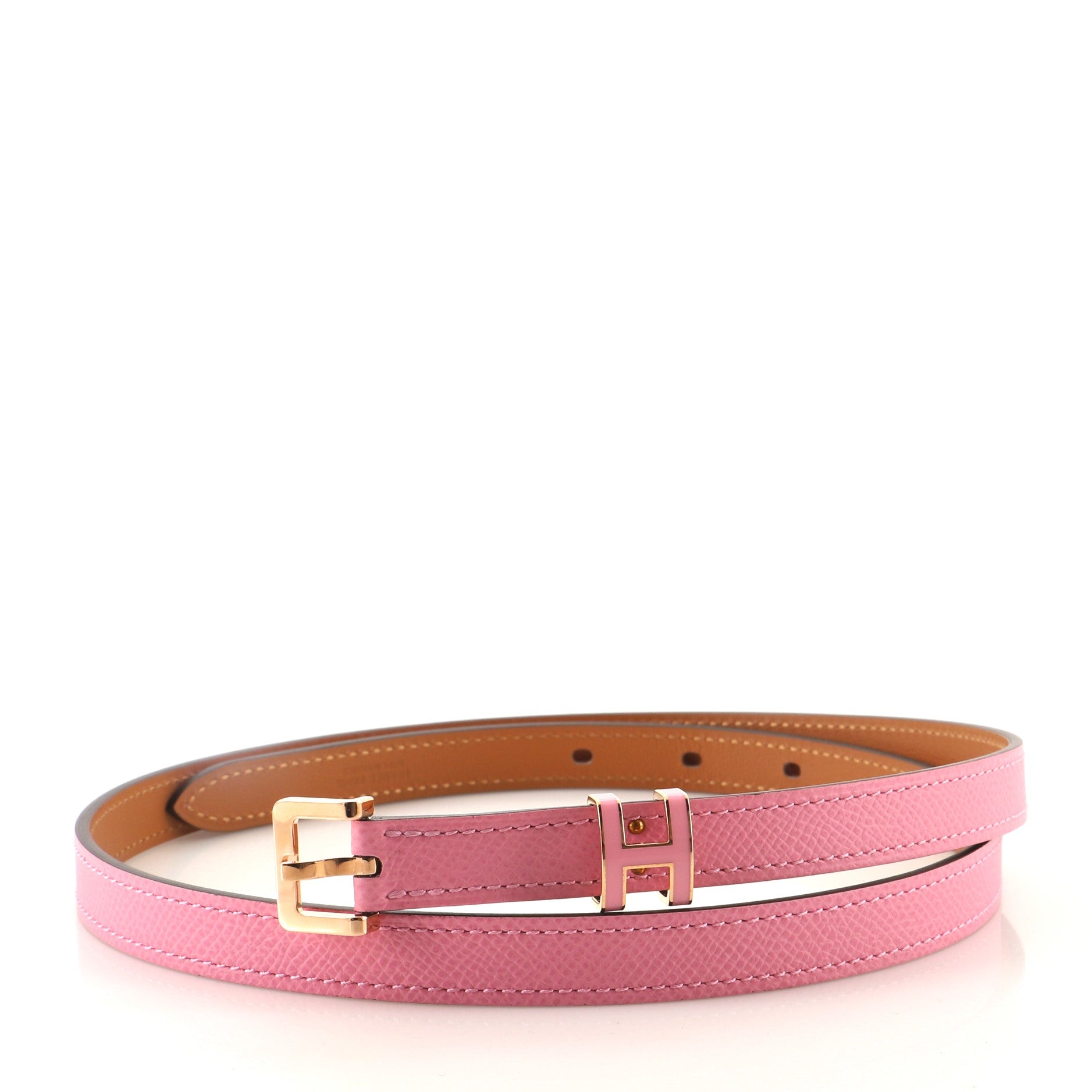Pop H Belt Leather Thin 80
