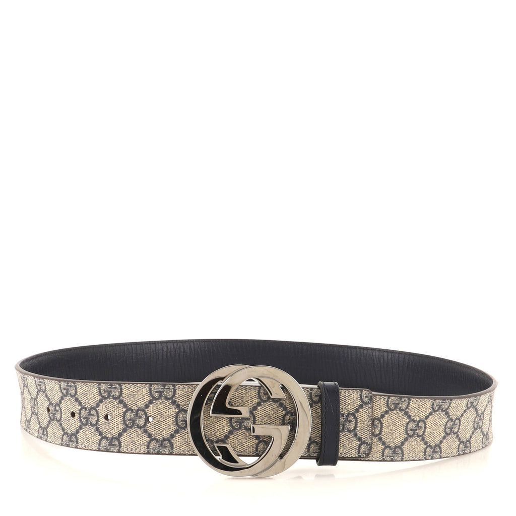 Interlocking G Belt GG Coated Canvas Wide 95