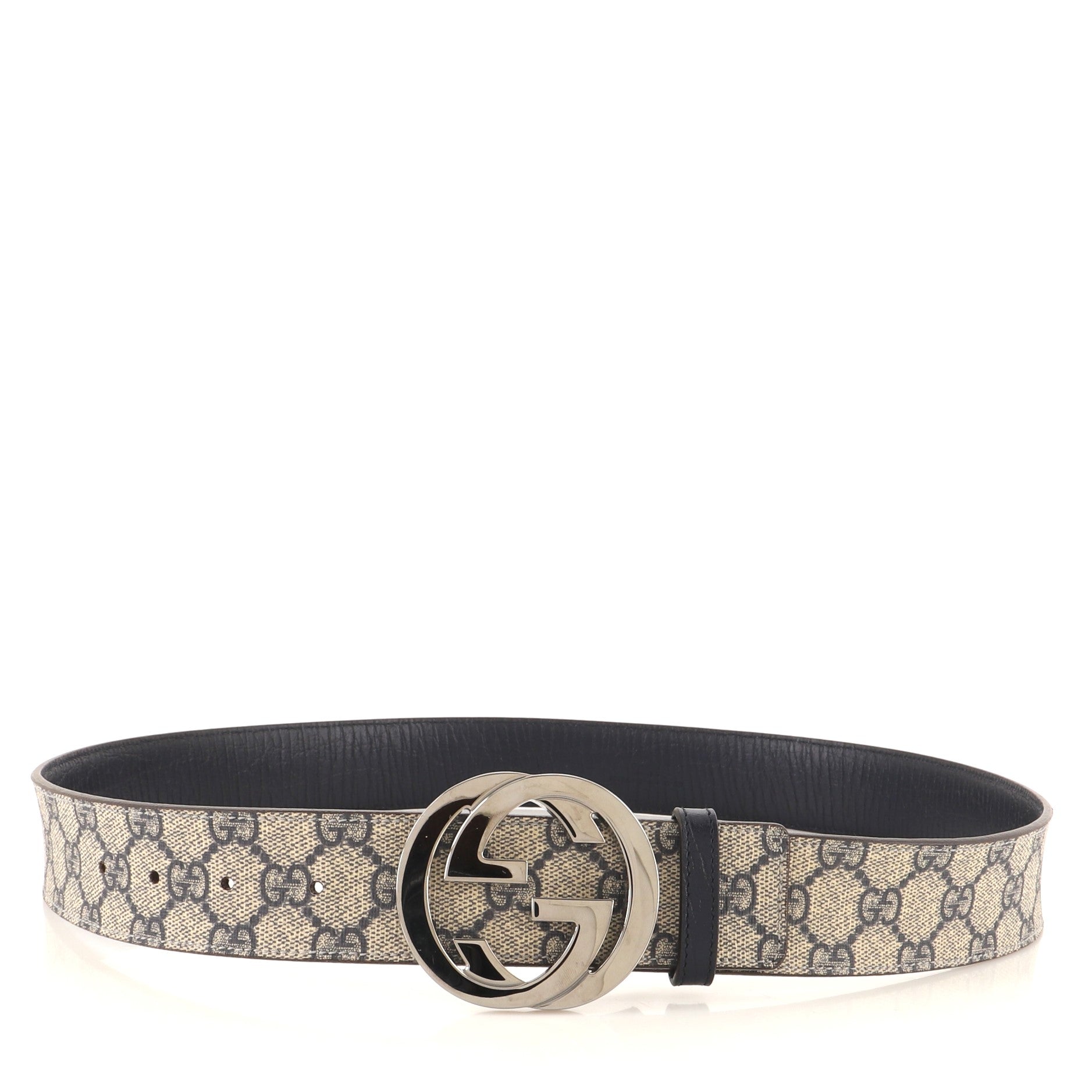 Interlocking G Belt GG Coated Canvas Wide 95