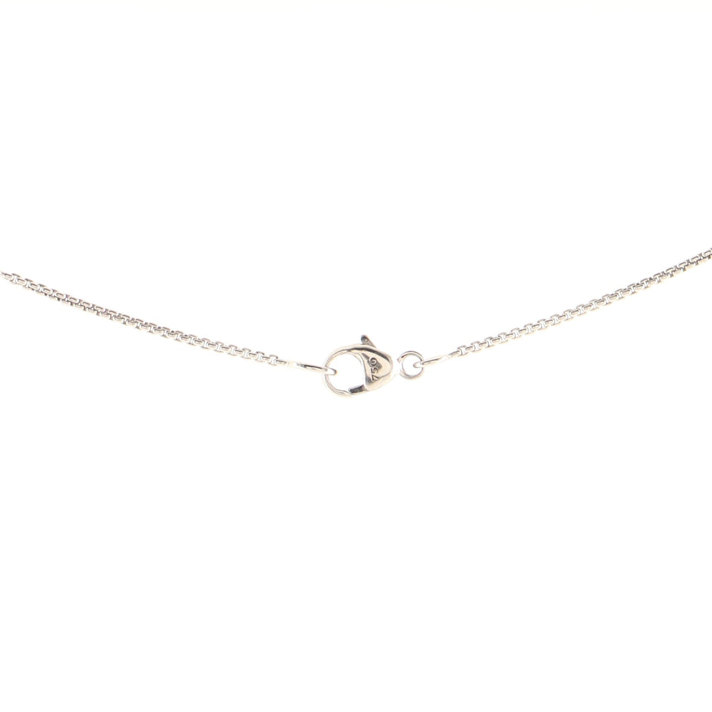 Novella Station Necklace 18K White Gold with Diamonds Mini