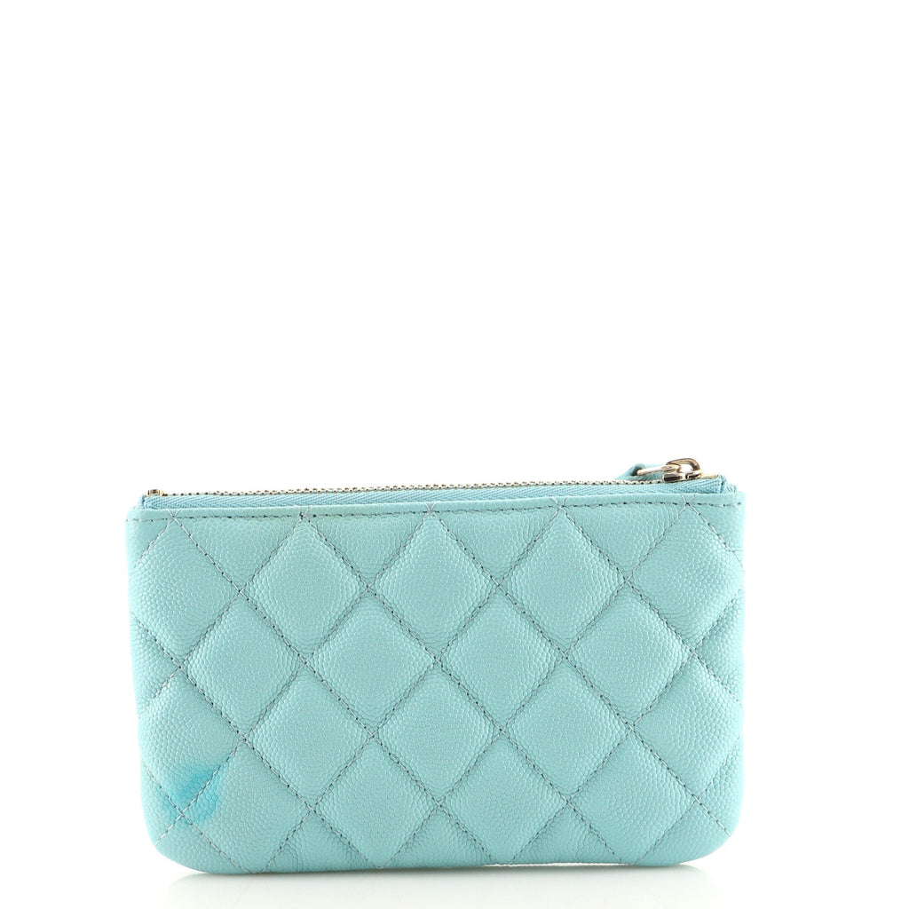 Classic O Case Pouch Quilted Caviar Mini
