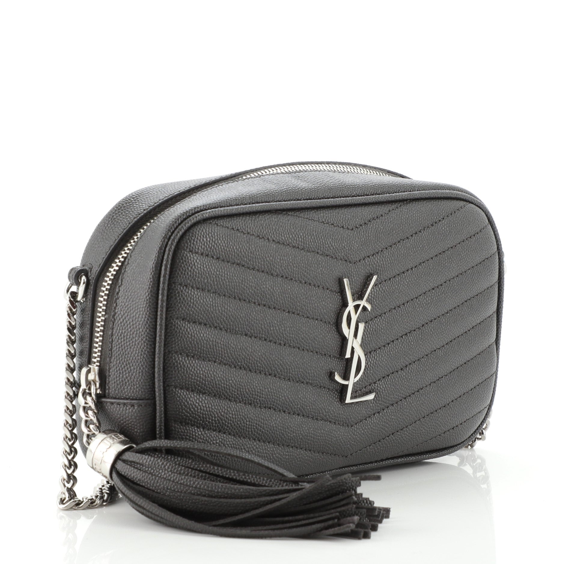 Lou Camera Bag Matelasse Chevron Leather Mini