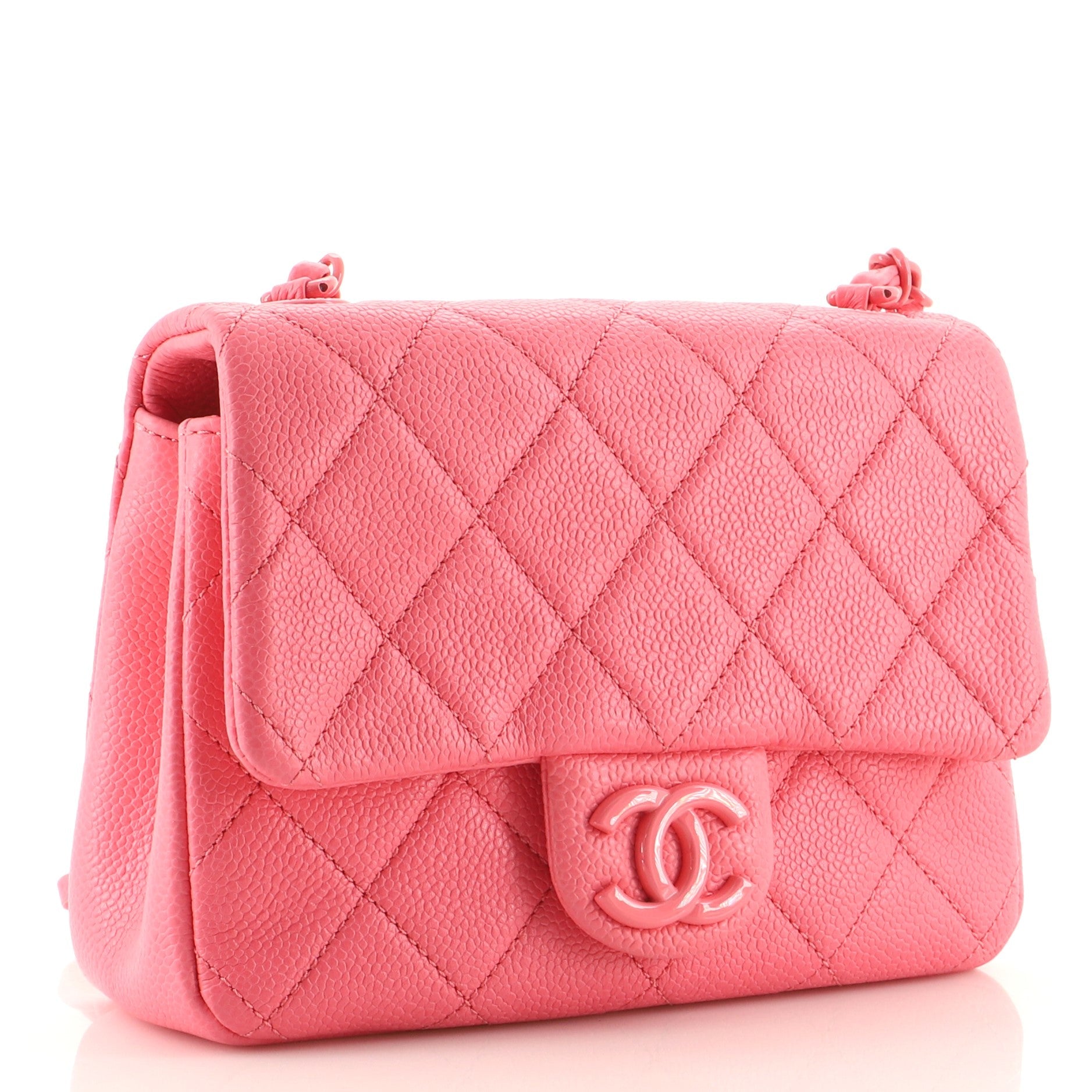 Incognito Square Flap Bag Quilted Caviar Mini