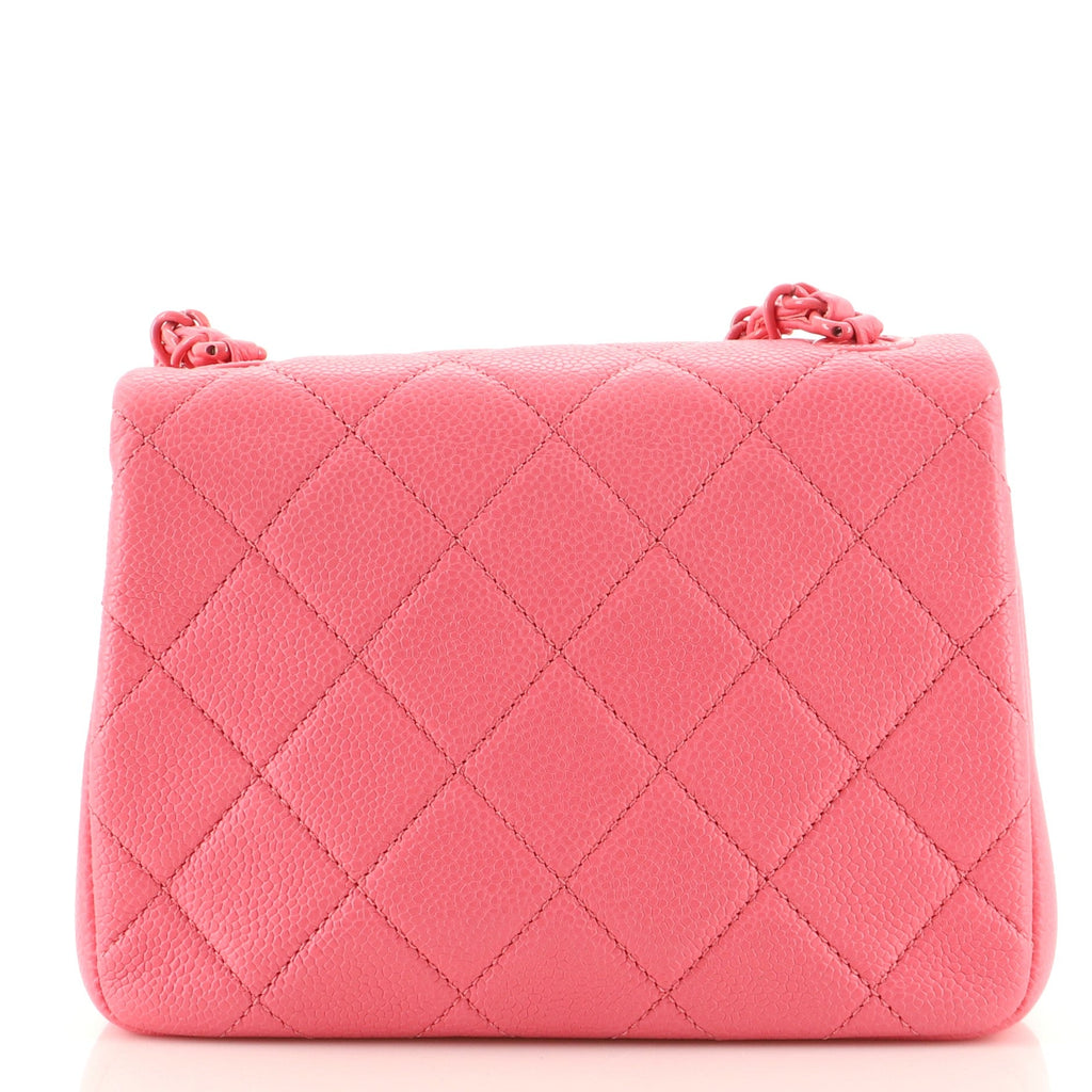 Incognito Square Flap Bag Quilted Caviar Mini