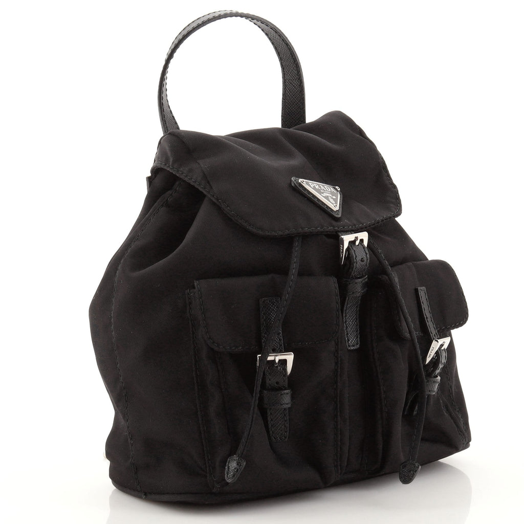 Convertible Chain Backpack Tessuto Mini