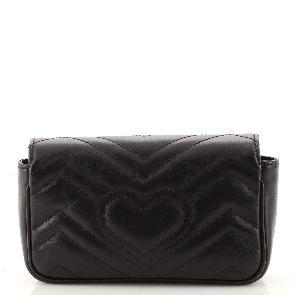 GG Marmont Flap Bag Matelasse Leather Super Mini