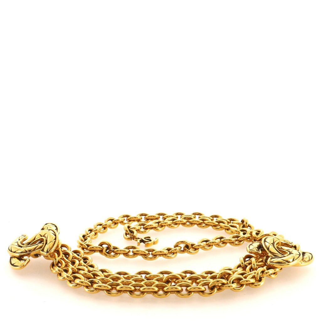 Quilted CC Multi Chain Belt Metal 75
