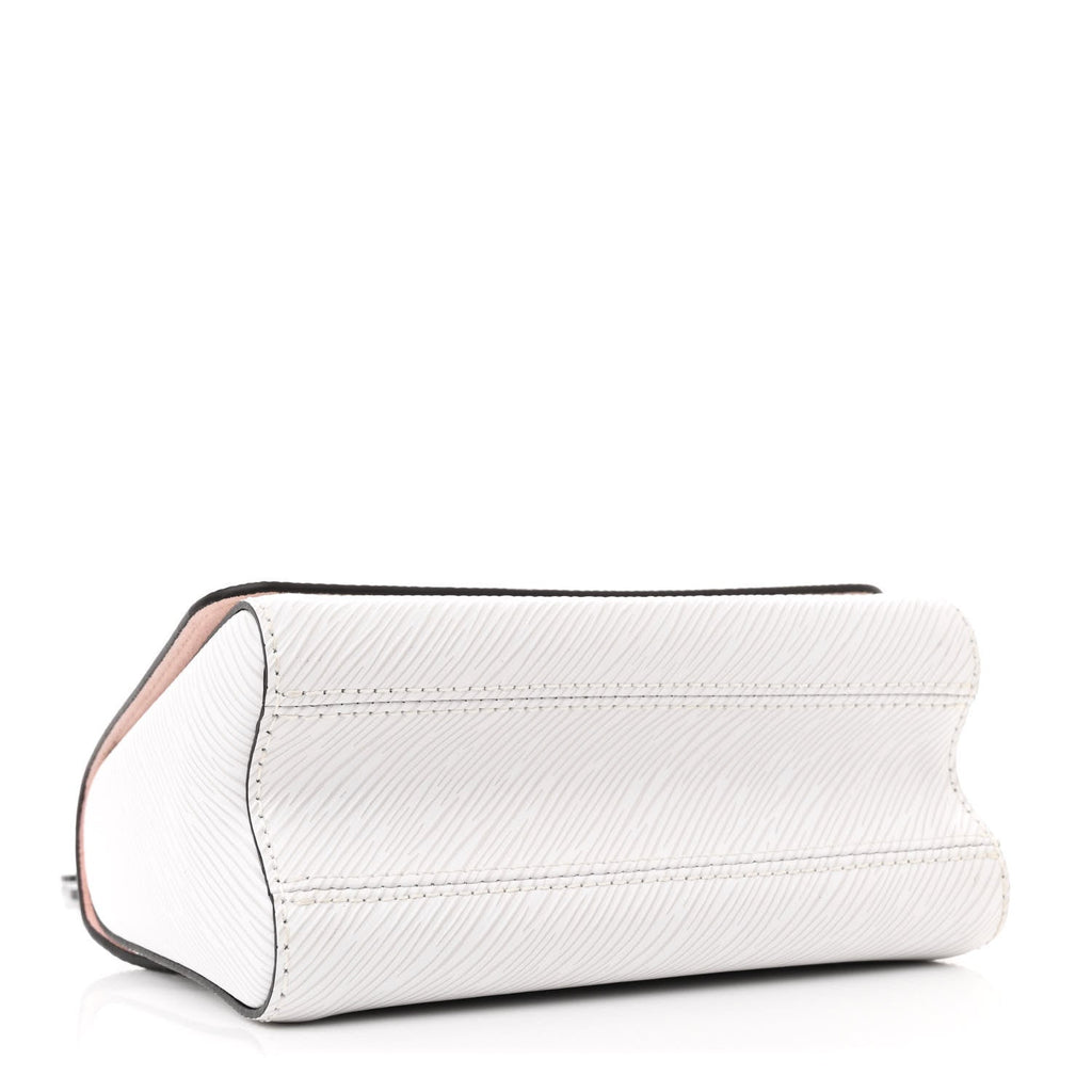 Epi Asnieres Flowers Twist Shoulder Bag PM White