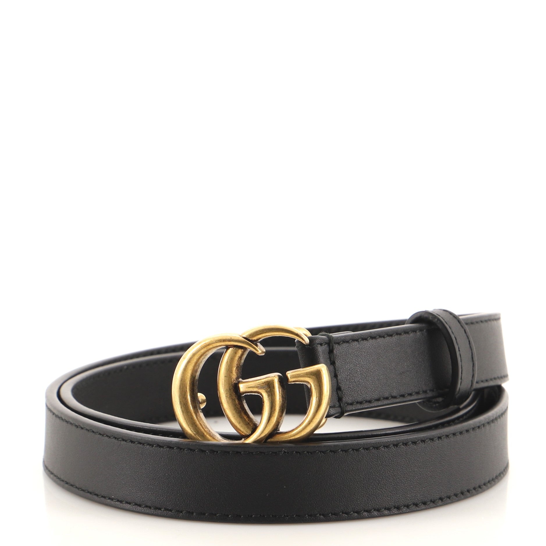 GG Marmont Belt Leather Thin 85