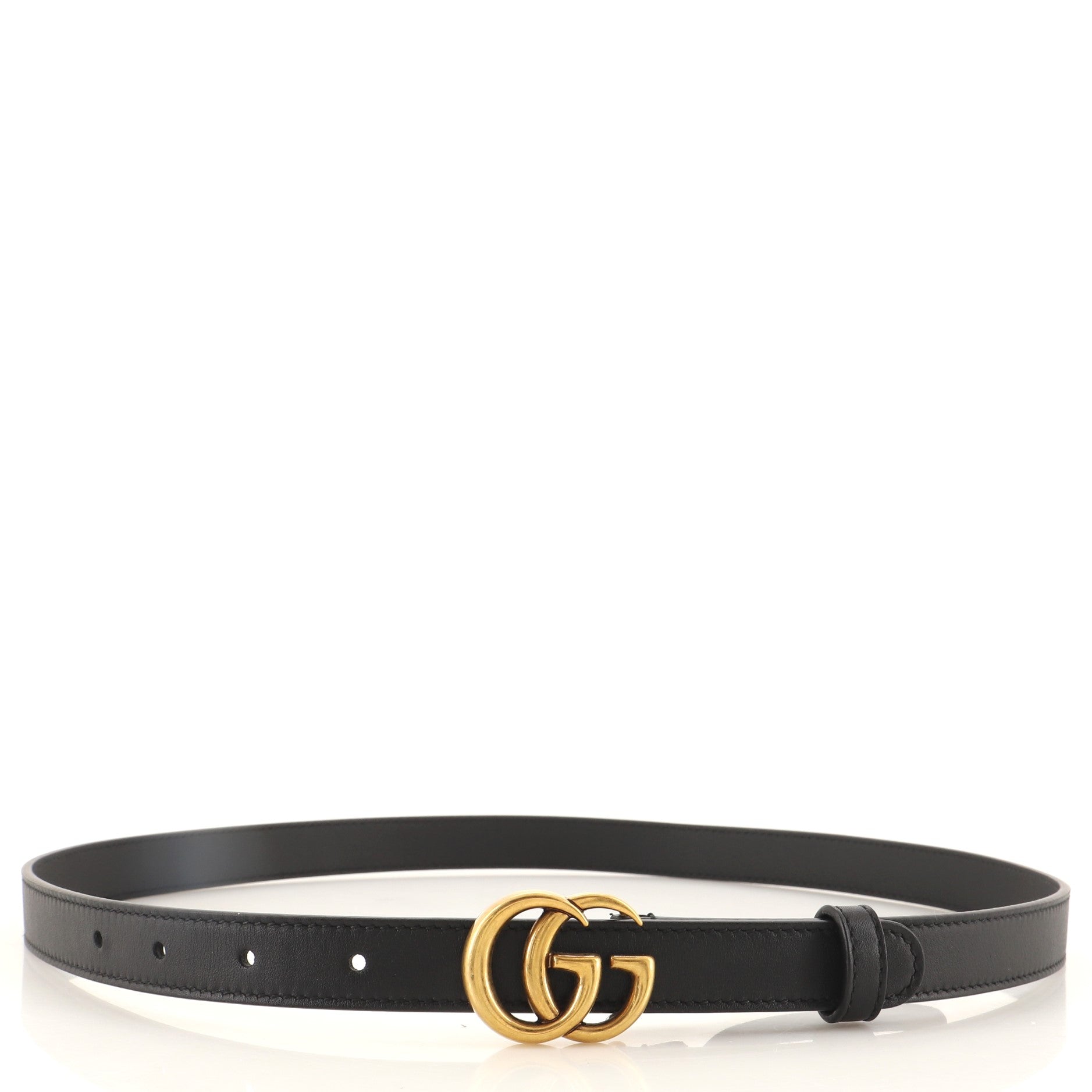 GG Marmont Belt Leather Thin 80