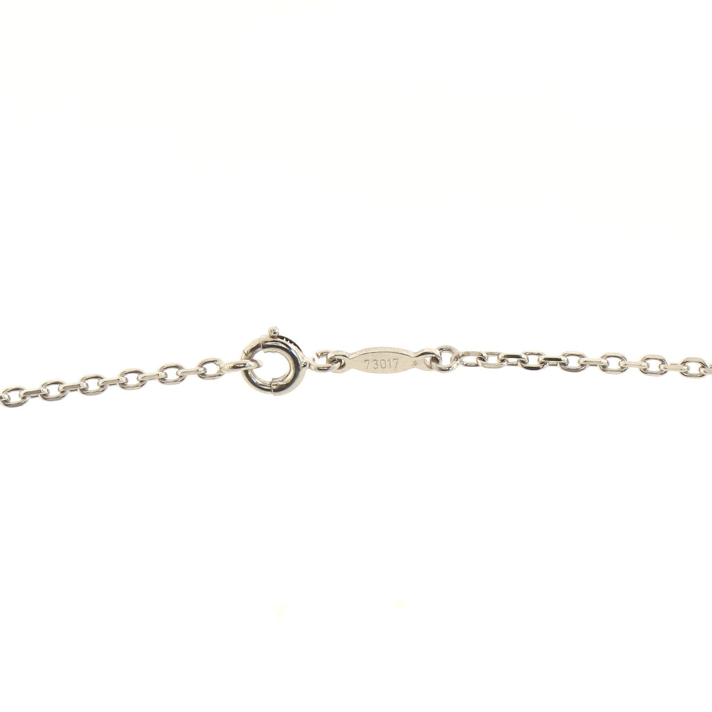 Horseshoe Pendant Necklace 18K White Gold with Diamonds