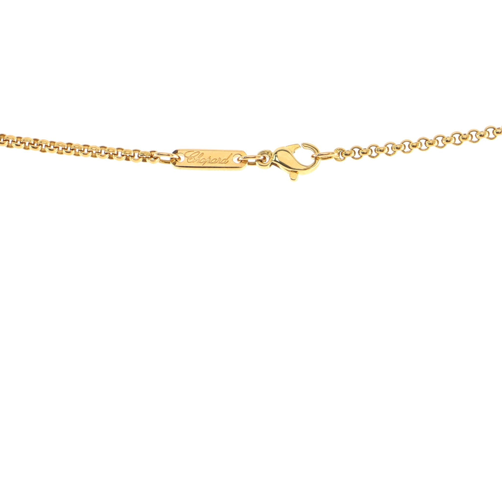 Happy Diamonds Clown Pendant Necklace 18K Yellow Gold with Diamonds and Rubies