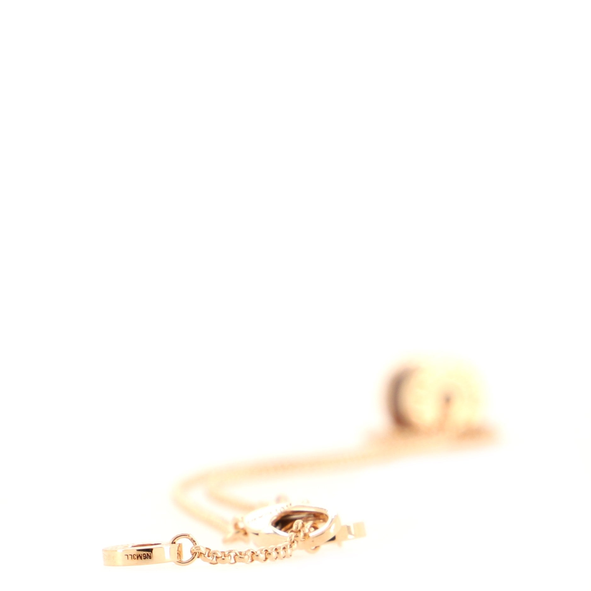 B.Zero1 Round Pendant Necklace 18K Rose Gold and Ceramic Small