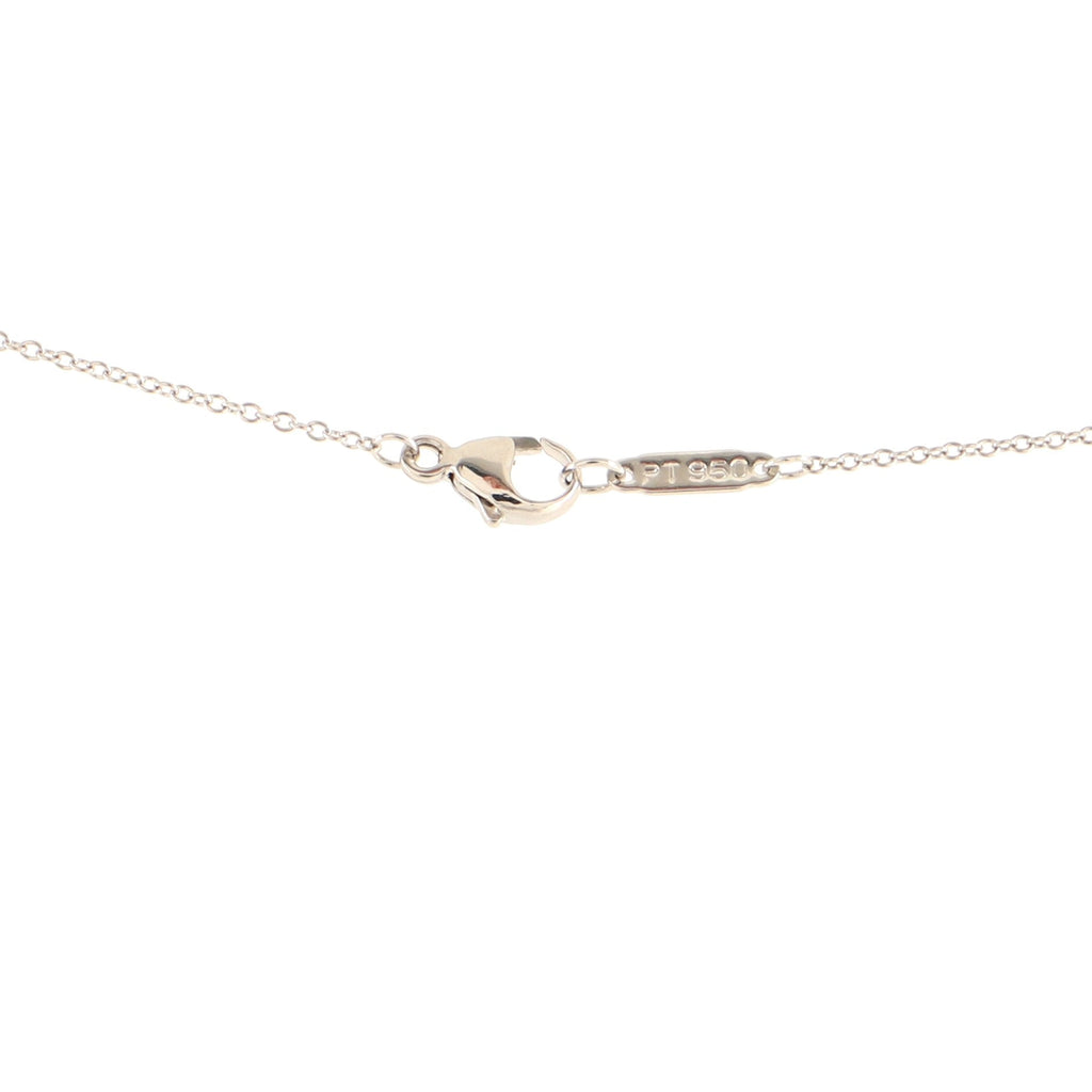 Jazz Graduated Drop Pendant Necklace Platinum and Diamonds
