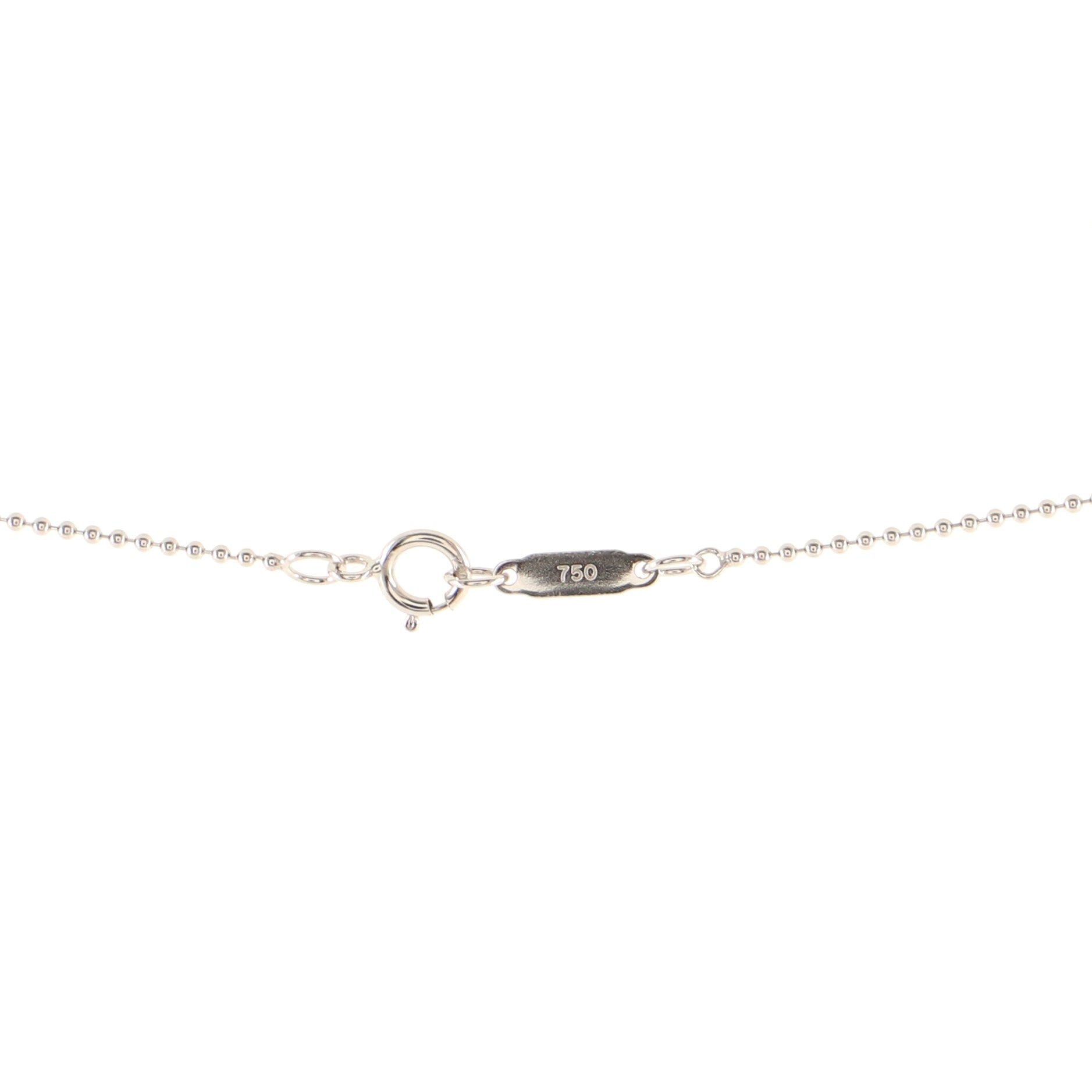 Heart Key Pendant Necklace 18K White Gold and Diamonds Mini