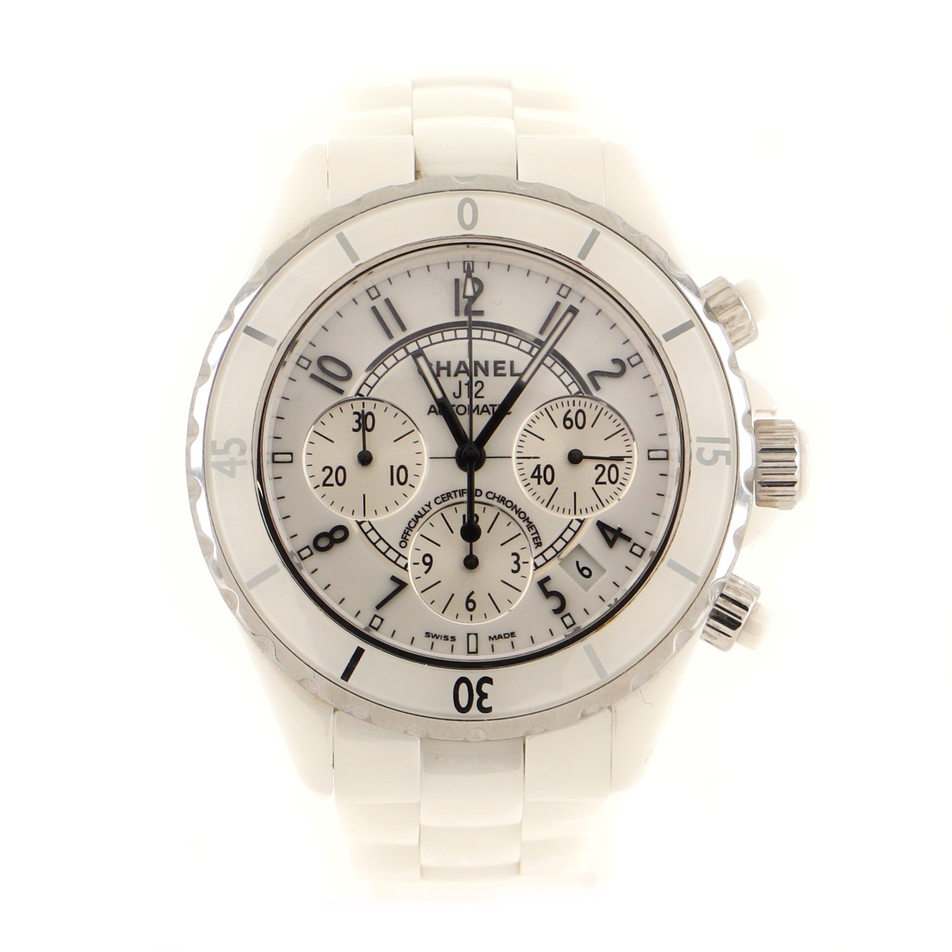 J12 Chronograph Automatic Watch Ceramic and Stainless Steel 41