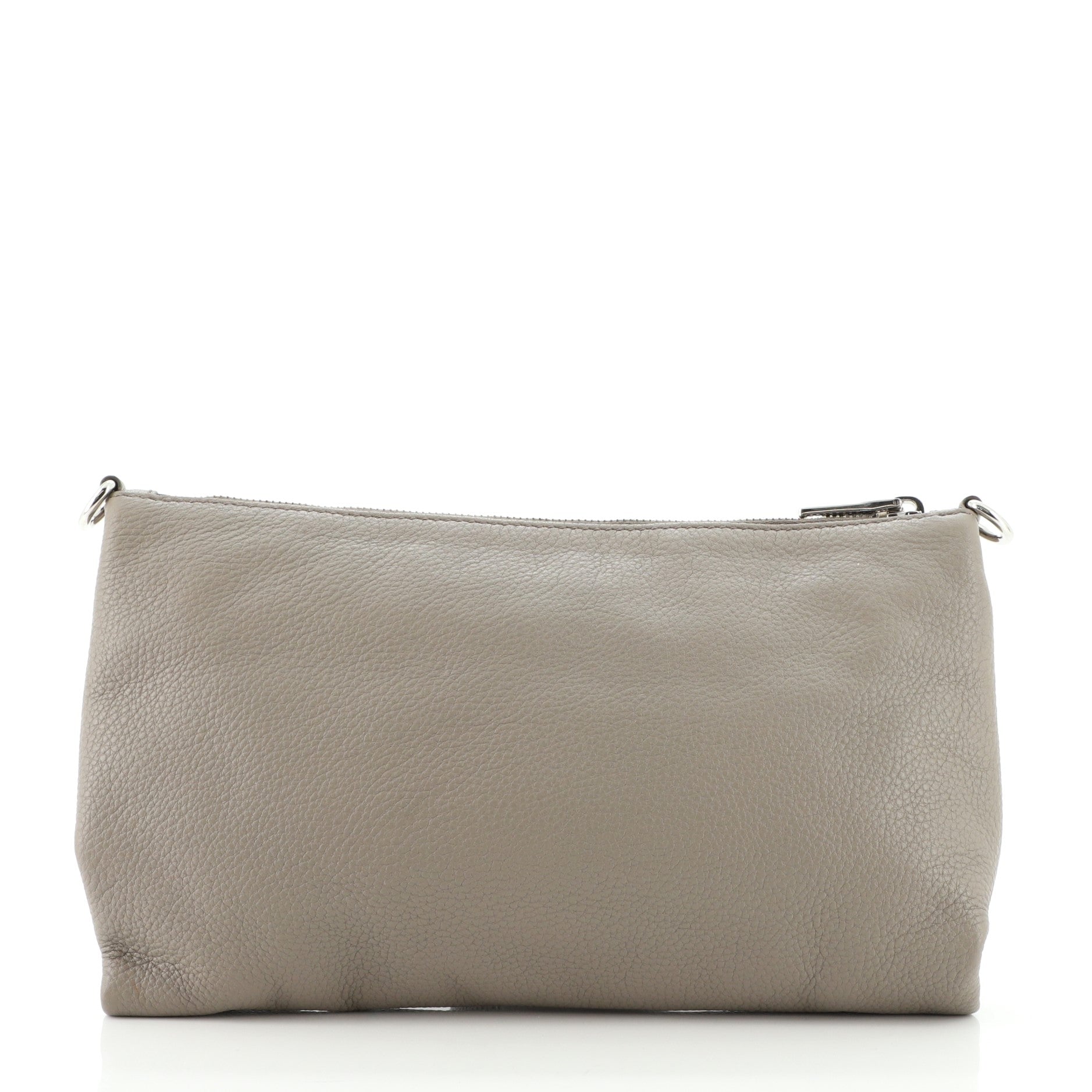 Flat Zip Crossbody Bag Vitello Daino Mini