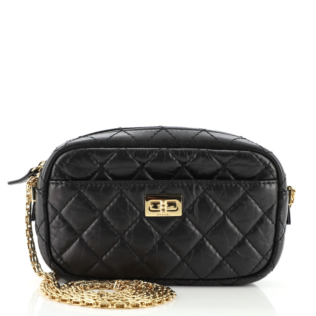 Reissue Camera Crossbody Bag Quilted Aged Calfskin Mini