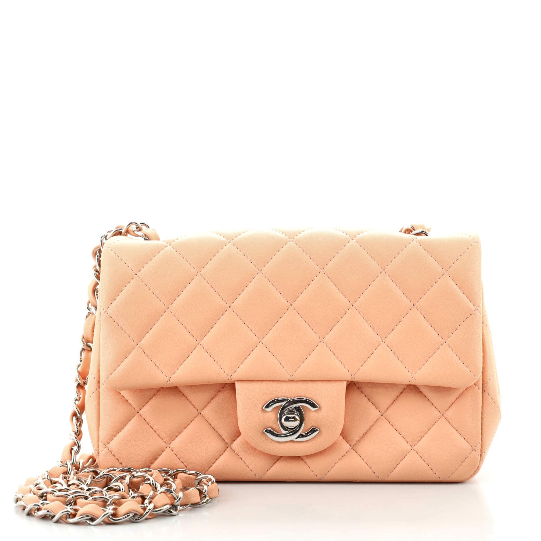 Classic Single Flap Bag Quilted Lambskin Mini