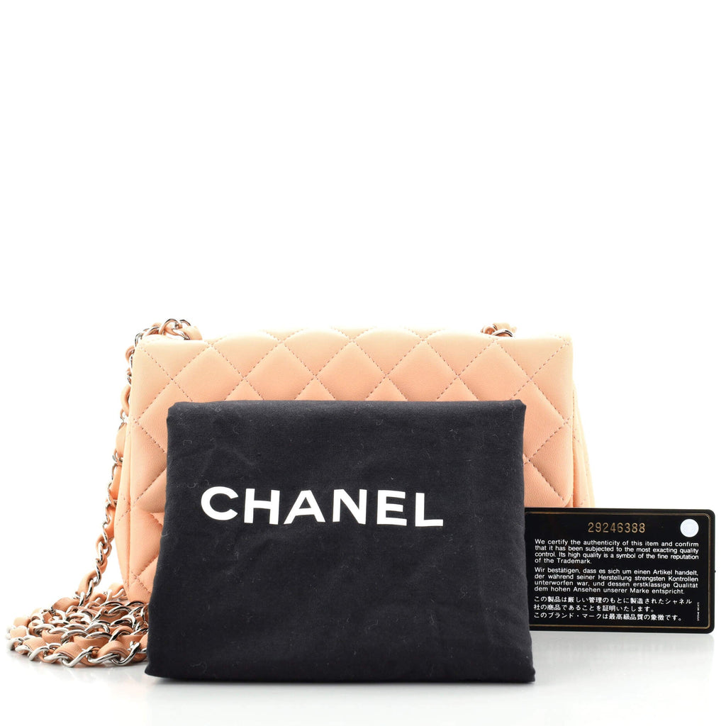 Classic Single Flap Bag Quilted Lambskin Mini