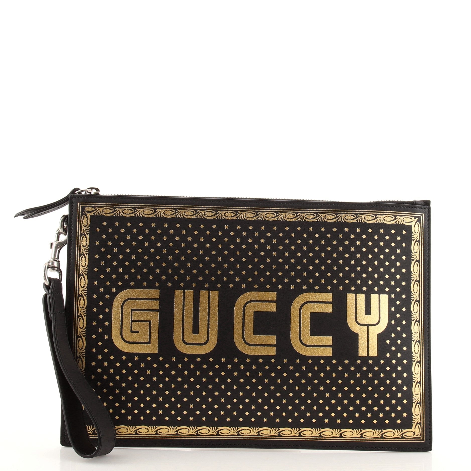 Wristlet Clutch Limited Edition Printed Leather