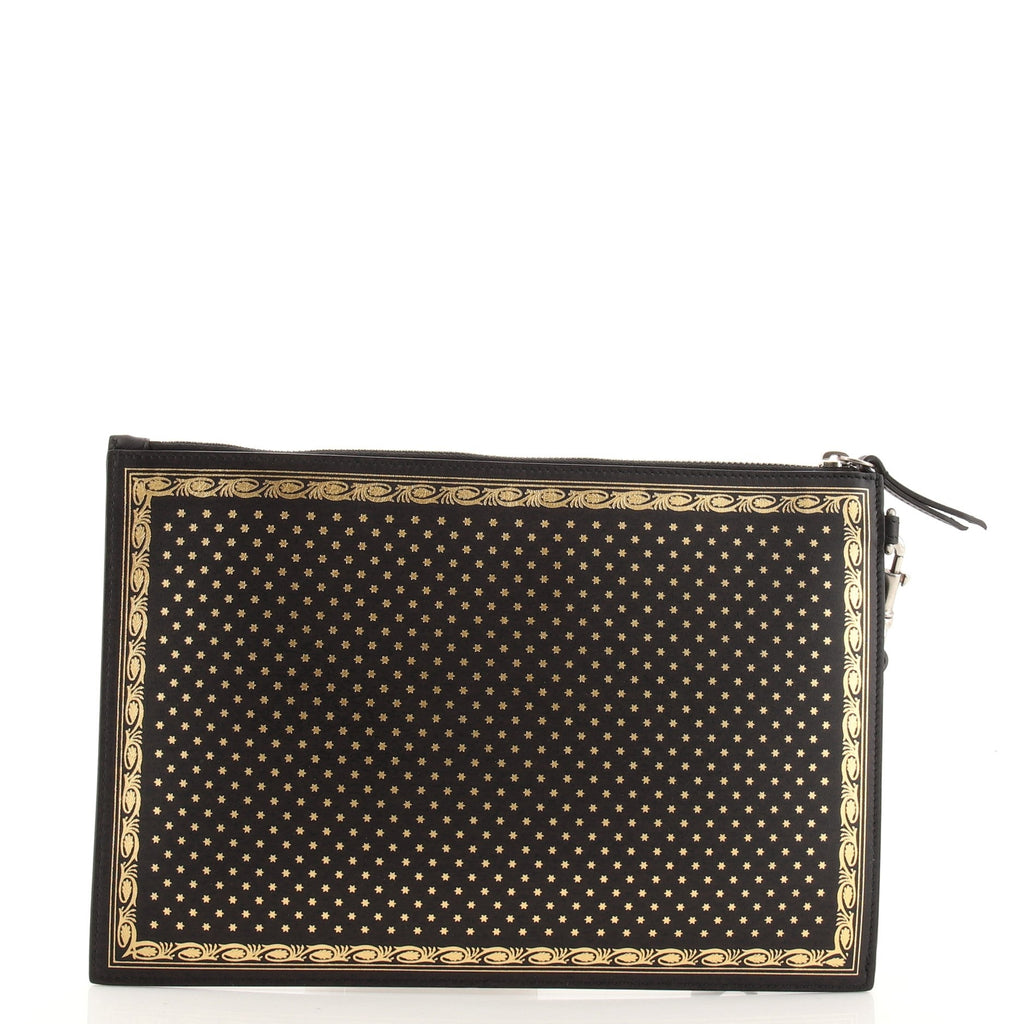 Wristlet Clutch Limited Edition Printed Leather