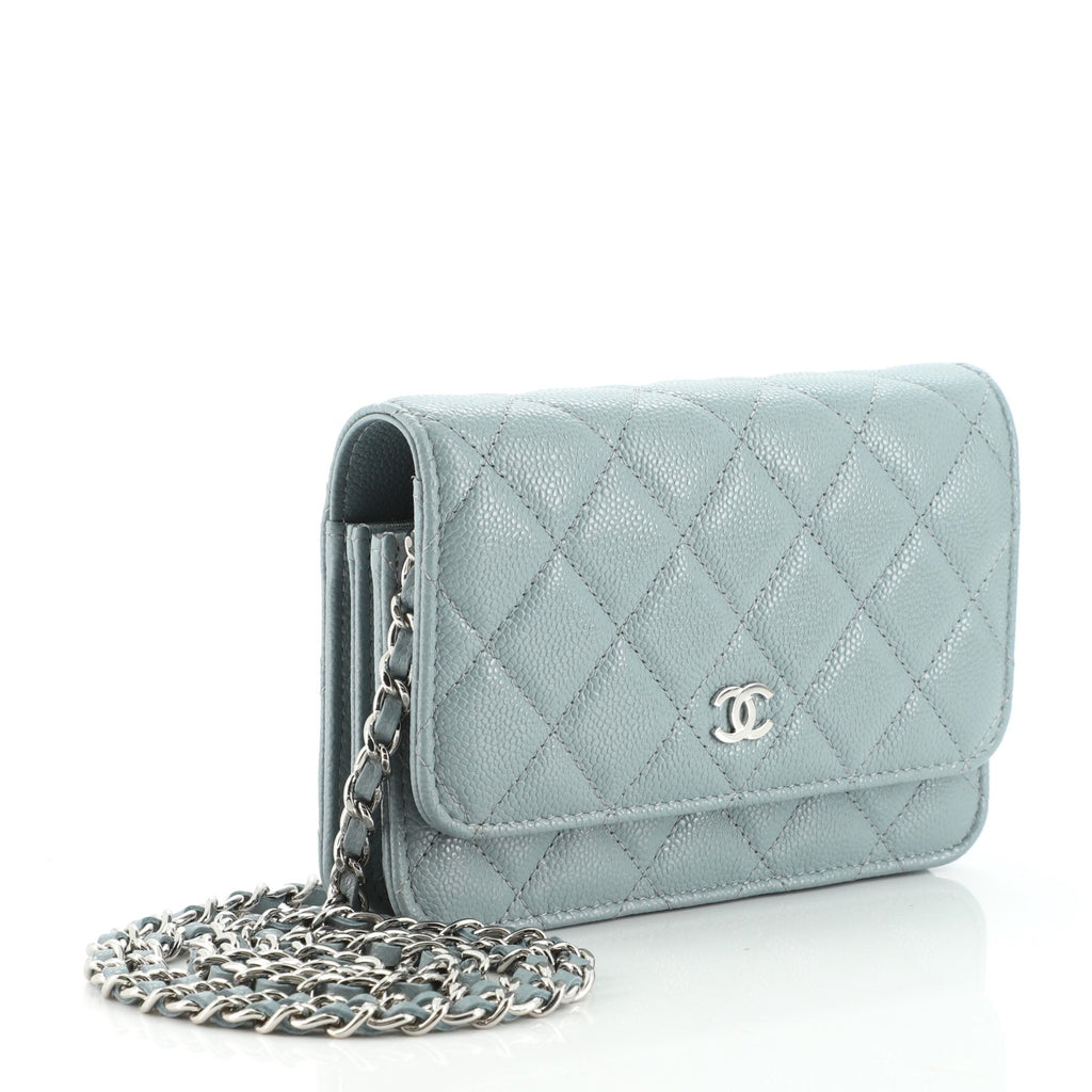 Wallet on Chain Quilted Caviar Mini