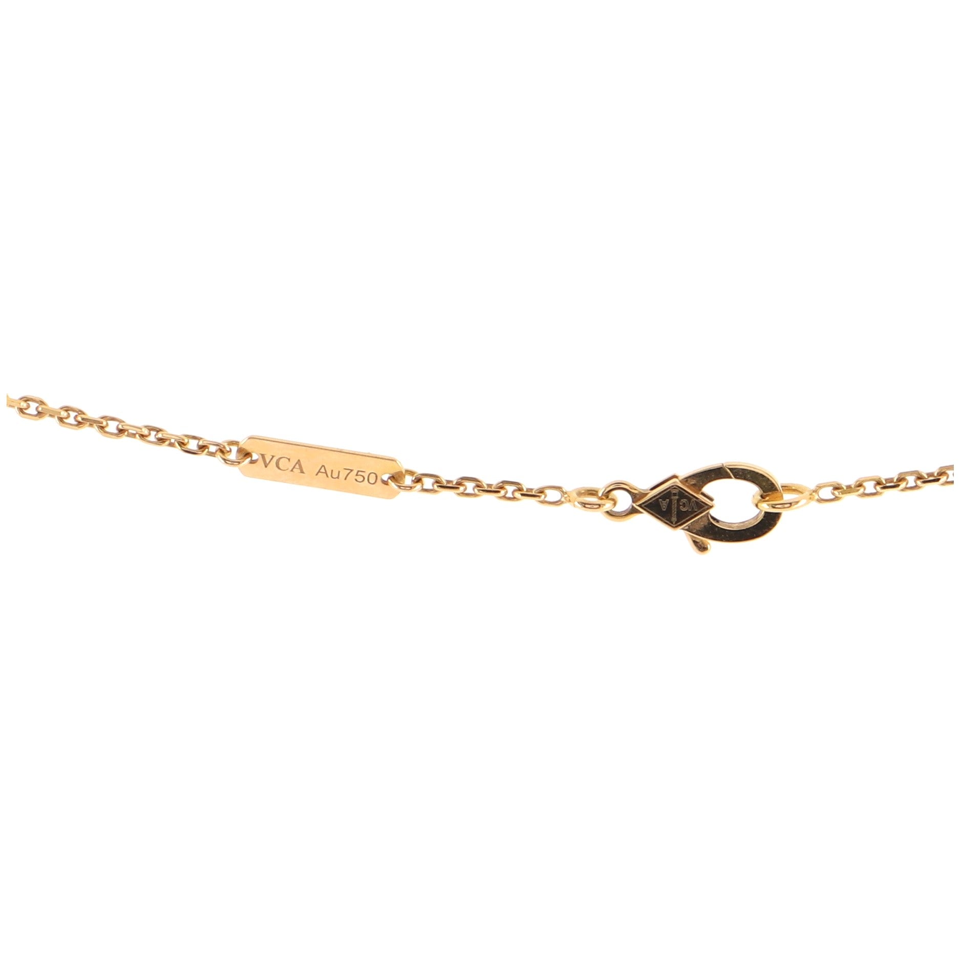 Vintage Alhambra Pendant Necklace 18K Rose Gold