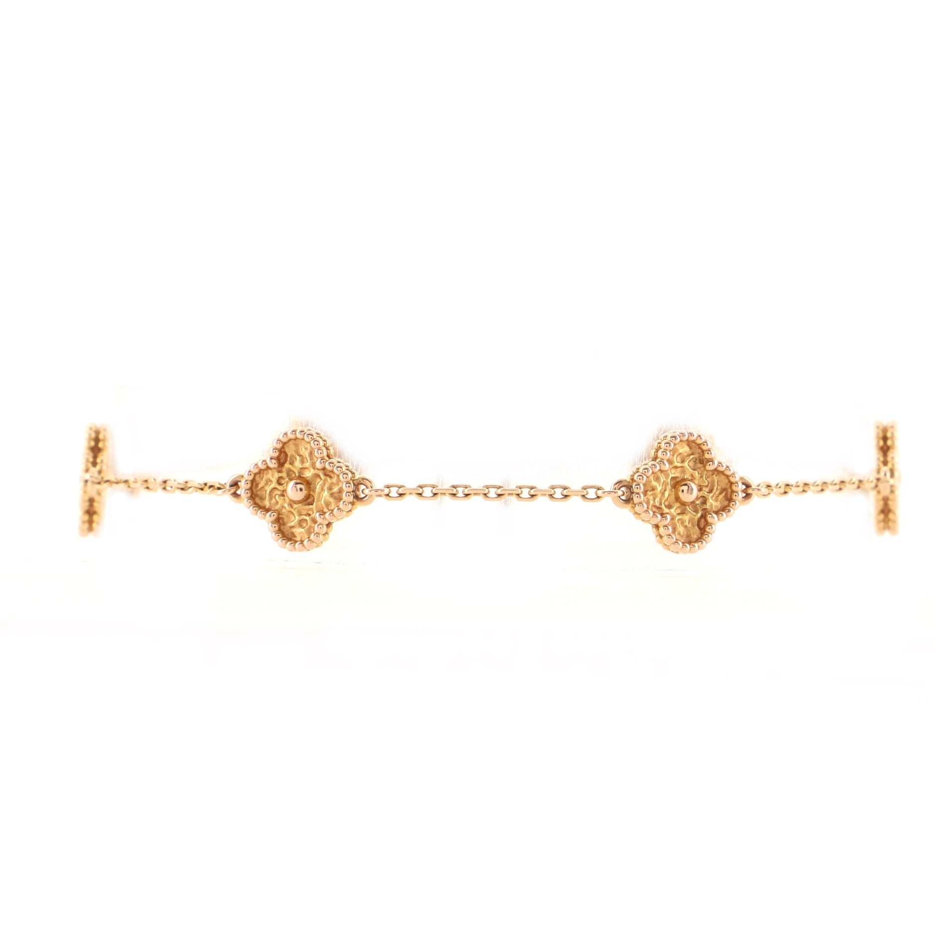Sweet Alhambra 6 Motifs Bracelet 18K Rose Gold