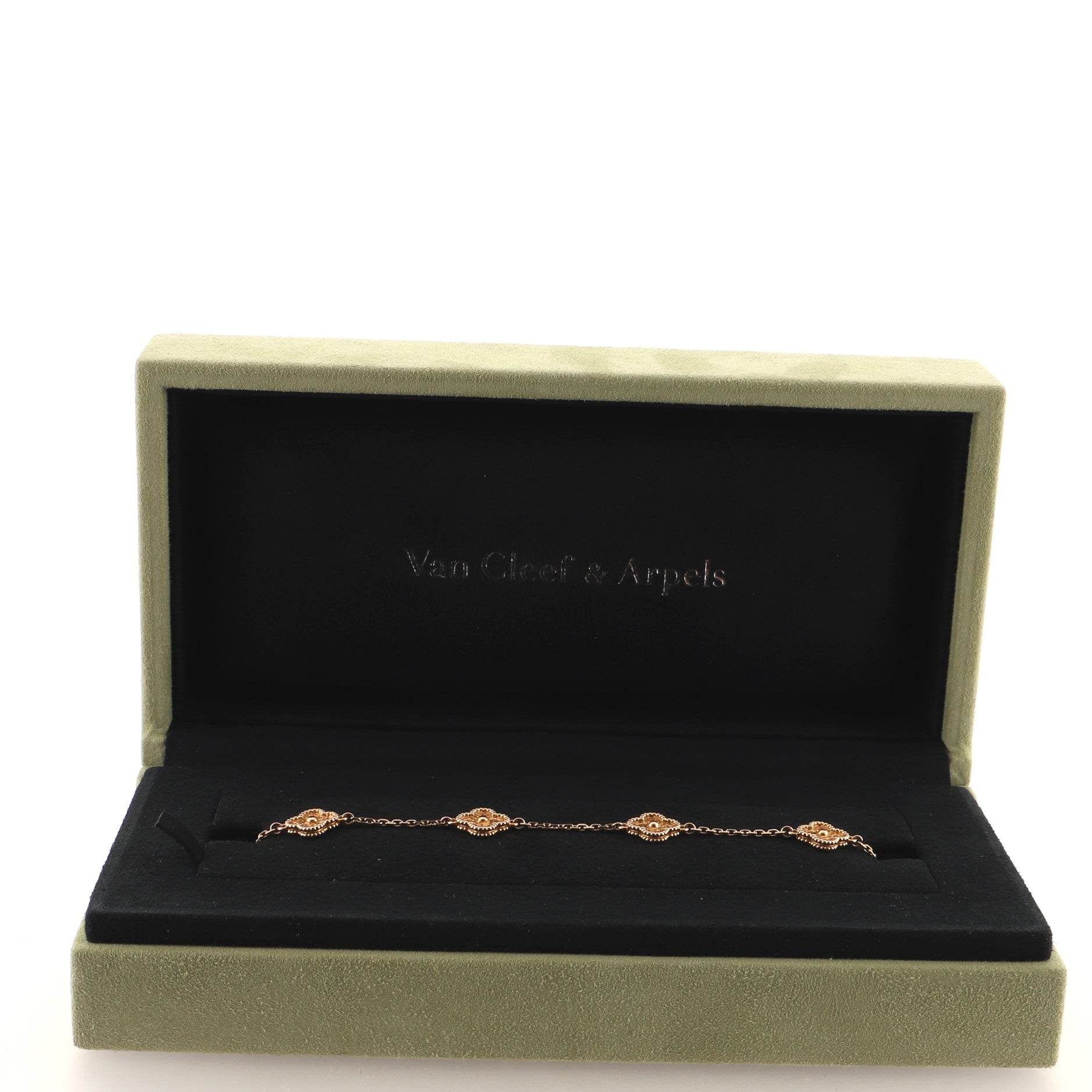 Sweet Alhambra 6 Motifs Bracelet 18K Rose Gold