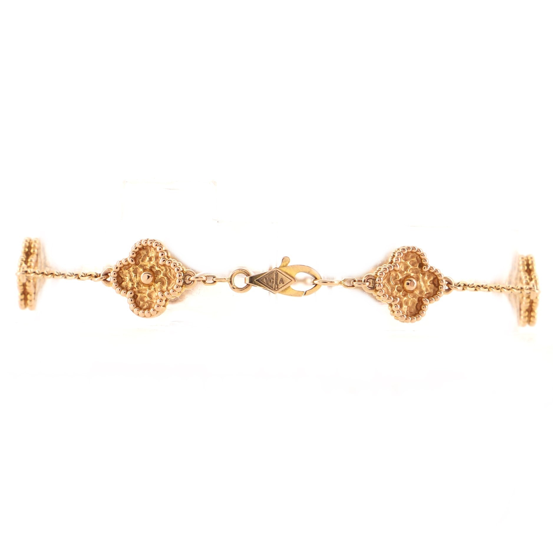 Sweet Alhambra 6 Motifs Bracelet 18K Rose Gold