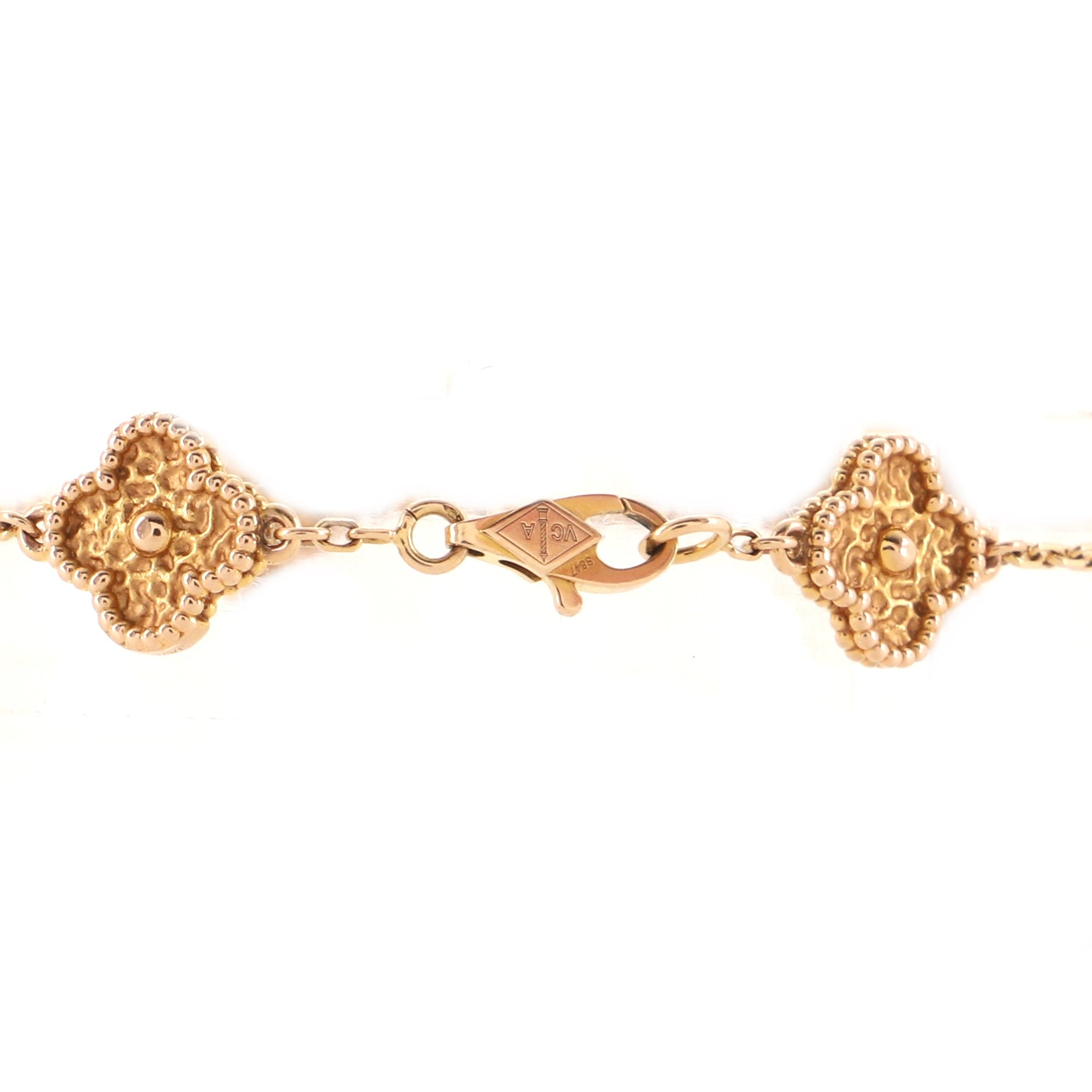 Sweet Alhambra 6 Motifs Bracelet 18K Rose Gold