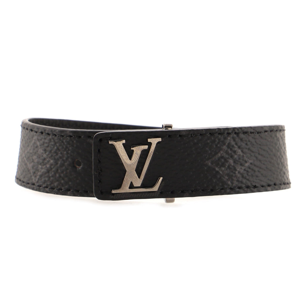 LV Slim Bracelet Monogram Eclipse Canvas