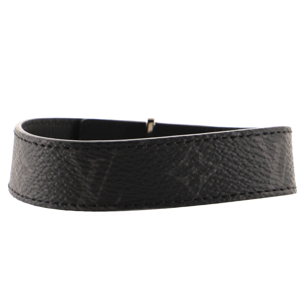 LV Slim Bracelet Monogram Eclipse Canvas