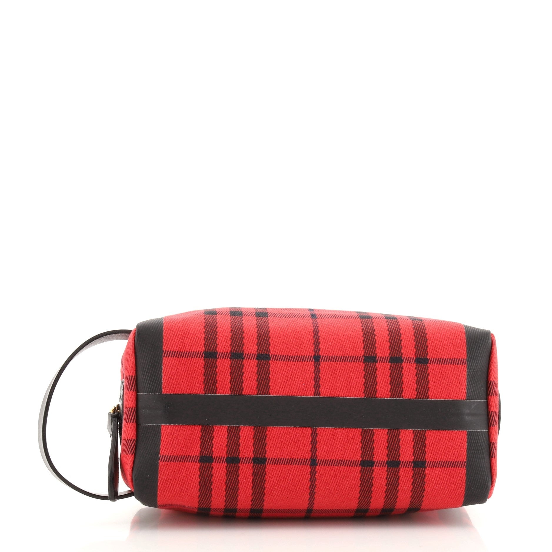 Cosmetic Pouch Tartan Check Canvas