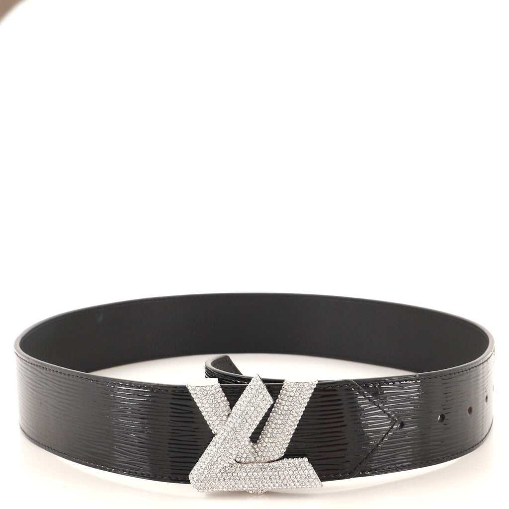 LV Twist Belt Electric Epi with Crystals Extra Wide 85