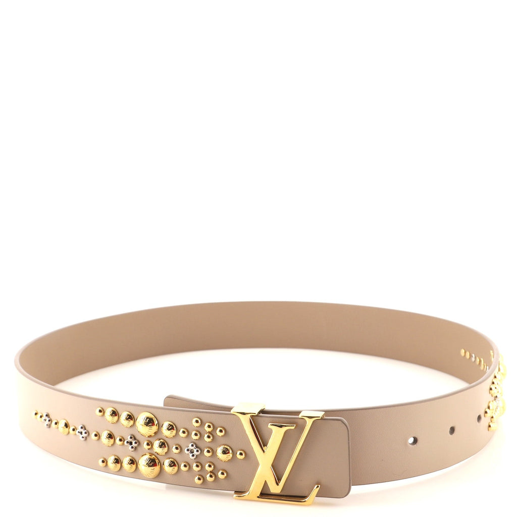 LV Initiales Belt Studded Leather Wide 80