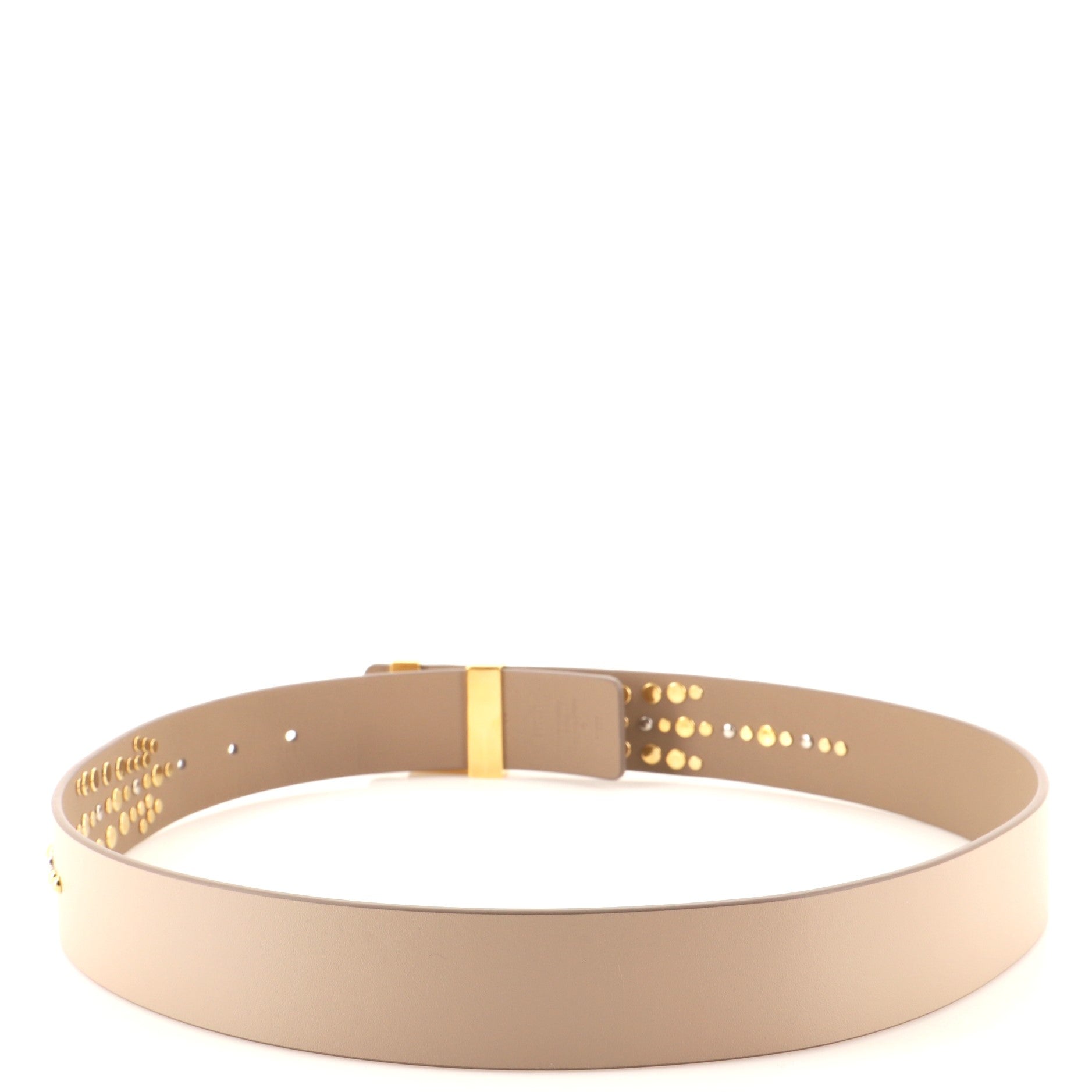 LV Initiales Belt Studded Leather Wide 80