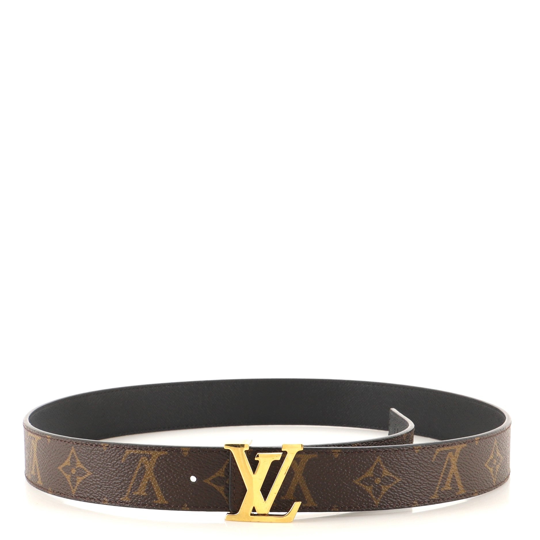 LV Initiales Reversible Belt Monogram Canvas and Leather Wide 80