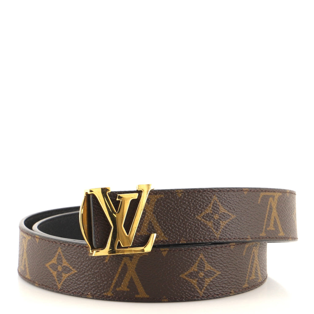 LV Initiales Reversible Belt Monogram Canvas and Leather Wide 80
