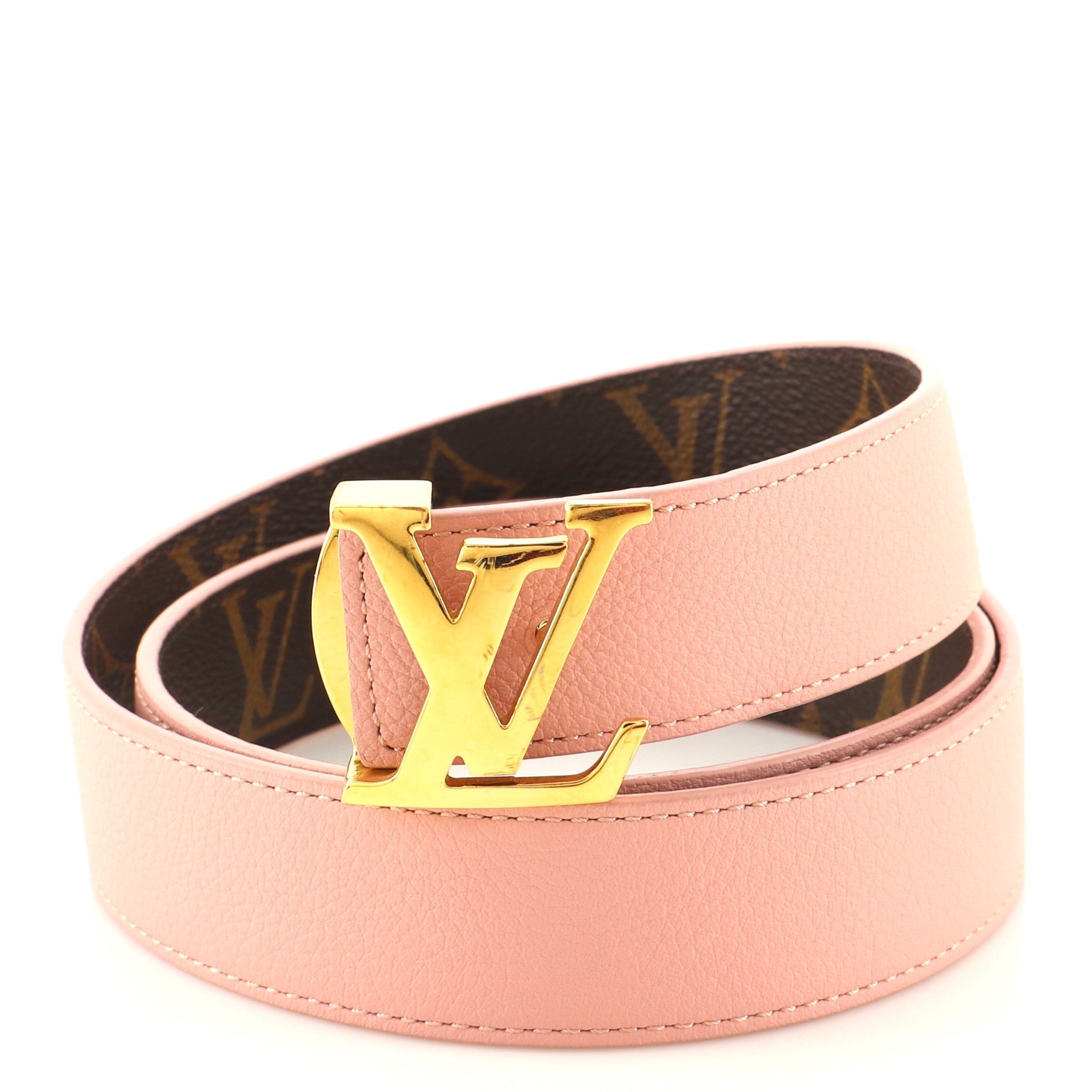 LV Initiales Reversible Belt Monogram Canvas and Leather Wide 80